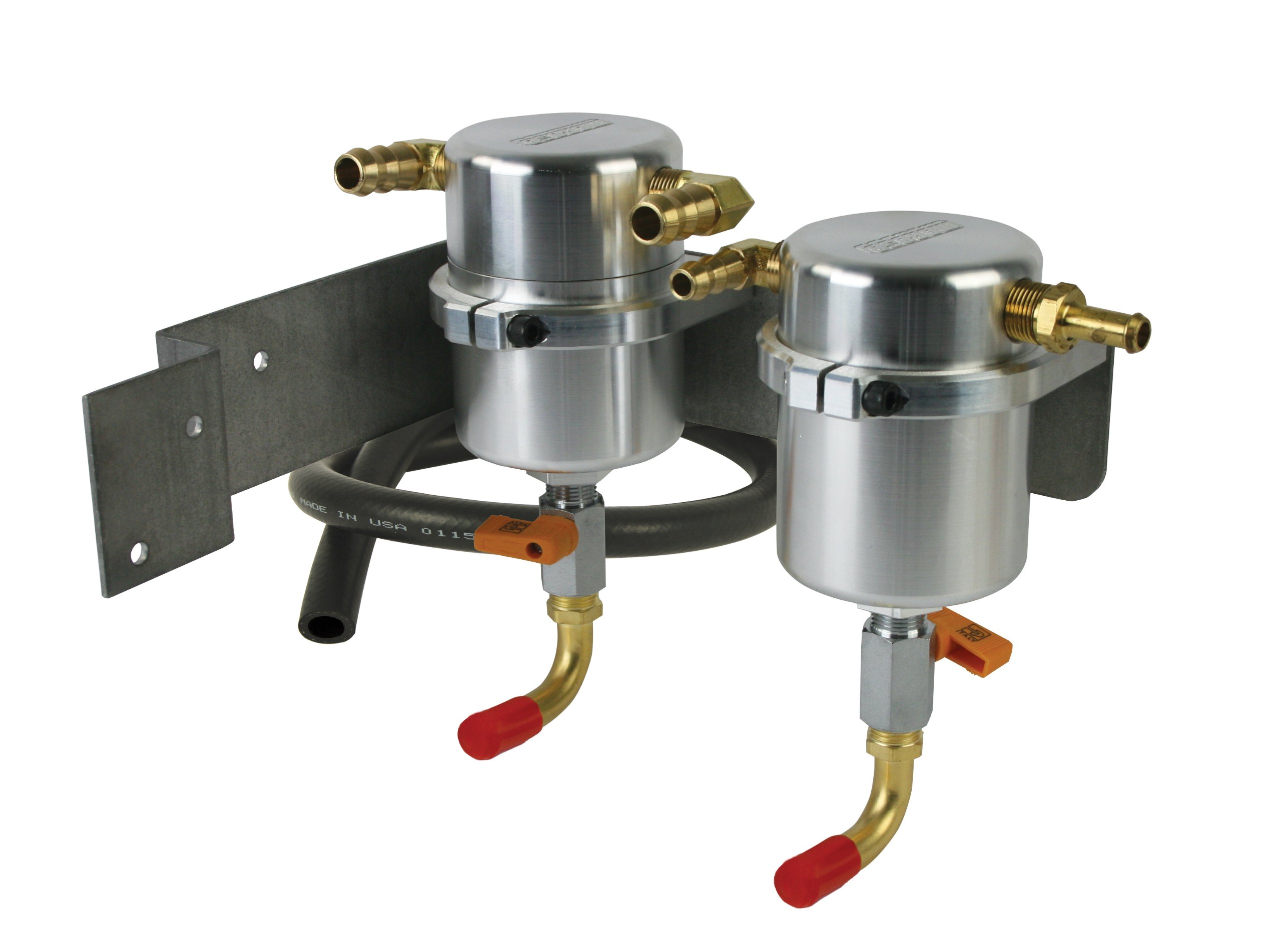 カゲロウ Amazon.com: Moroso 85489 Air/Oil Separator Catch Can Kit for